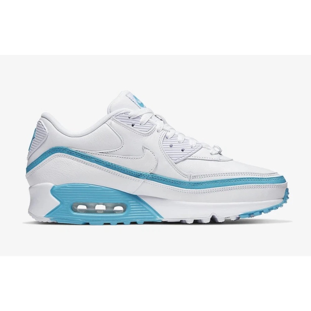 NEW Nike Air Max 90 x Undefeated Men's Size 9‎ White Blue Fury Shoes CJ7197-102